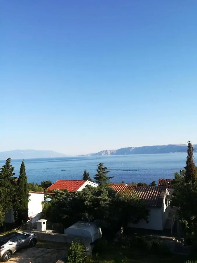 Apartment In Novi Vinodolski With Sea View, Balcony, Air Conditioning, Wi-Fi